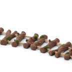 Magnetische Hängebrücke für Springspinnen in Baumstamm-Design