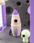 Raketen-Versteck für Springspinnen – Terrarienhöhle in Pastell