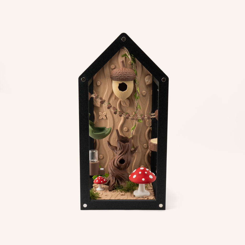 Baumstamm-Versteck für Springspinnen – Kletterbaum mit Höhle
