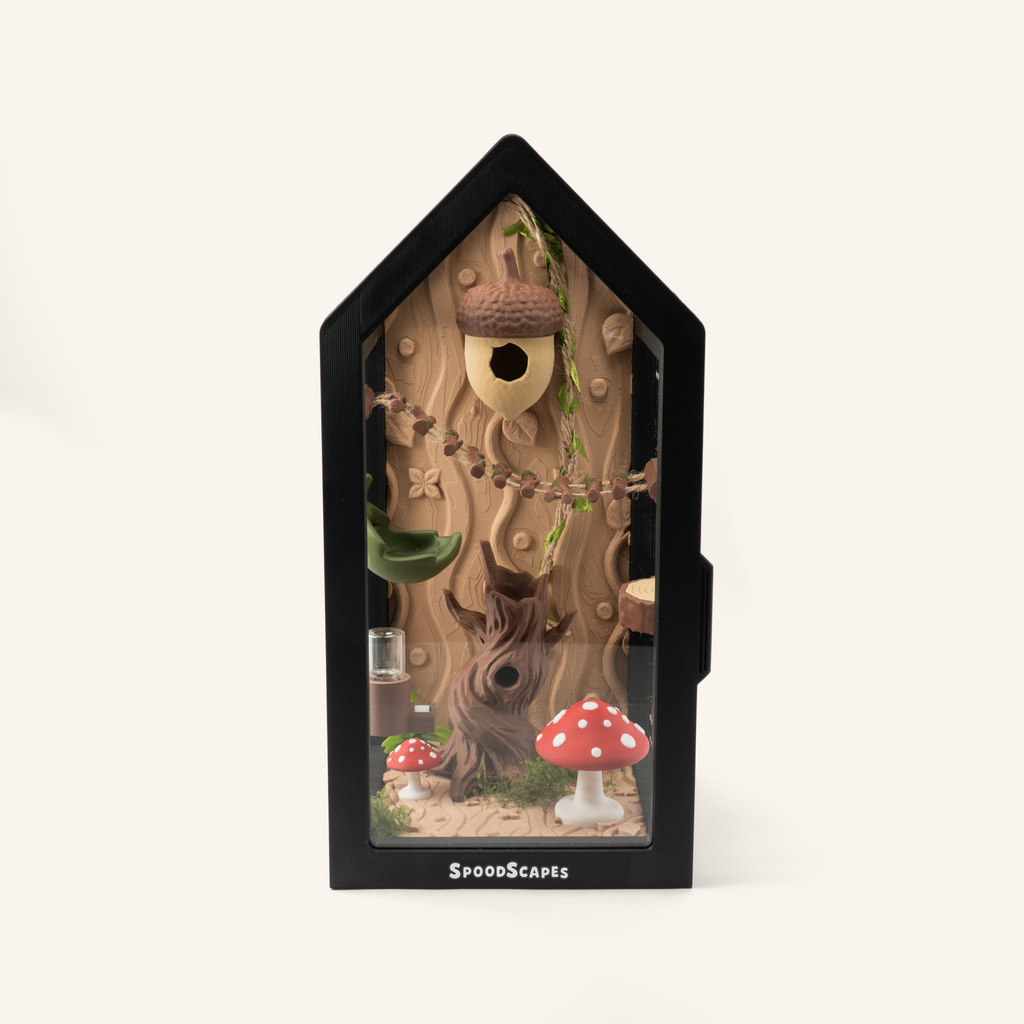 Jumping spider terrarium Forest Magic – fully furnished