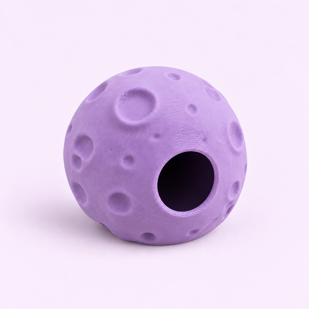 Magnetic moon hide for jumping spiders